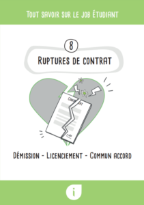 rupture contrat job étudiant